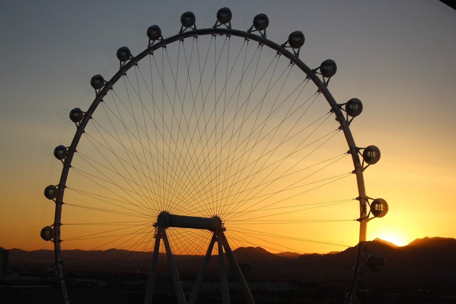The high roller observation wheel in las vegas
