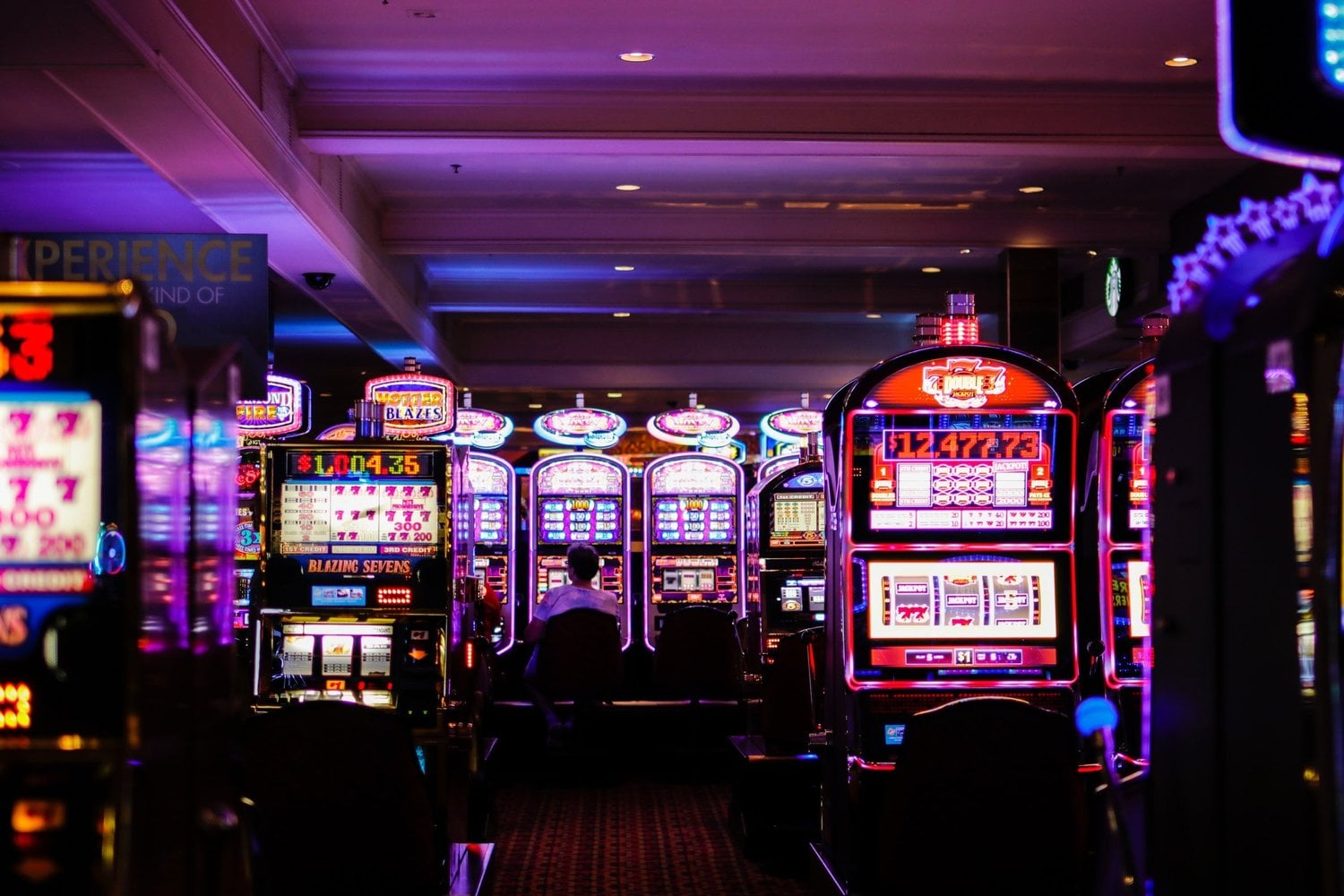 casino floor with slot machines in las vegas